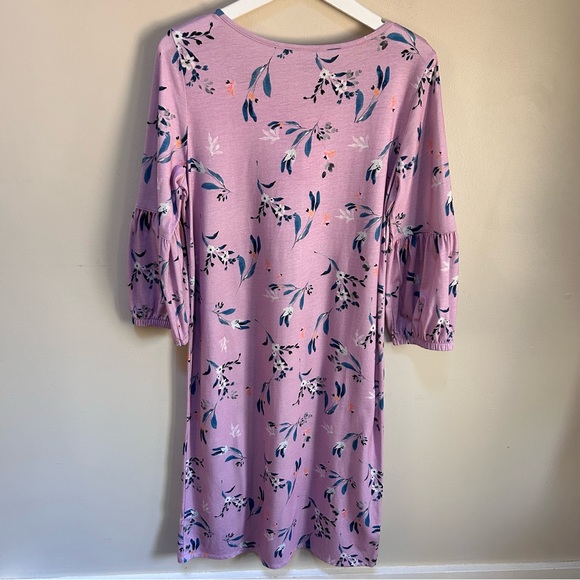 Garnet Hill ~ Sundown Knit Sleep Gown in Lavender Field Floral size Small - Picture 8 of 9